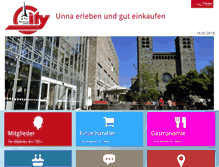 Tablet Screenshot of city-werbering-unna.de